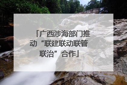 广西涉海部门推动“联建联动联管联治”合作