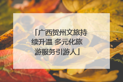 广西贺州文旅持续升温 多元化旅游服务引游人