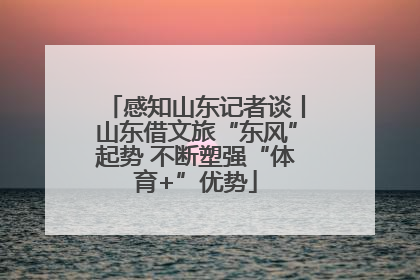 感知山东记者谈丨山东借文旅“东风”起势 不断塑强“体育+”优势