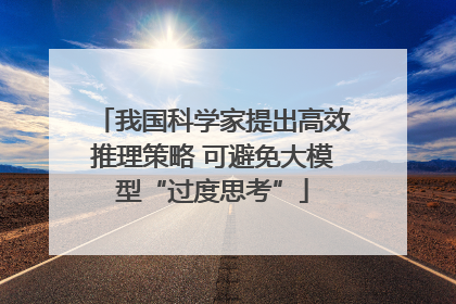 我国科学家提出高效推理策略 可避免大模型“过度思考”