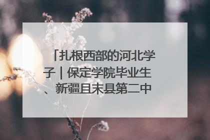 扎根西部的河北学子｜保定学院毕业生、新疆且末县第二中学教师黄小凤：《歌唱祖国》是她教会学生的第一首歌