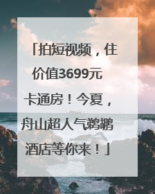 拍短视频，住价值3699元卡通房！今夏，舟山超人气鹈鹕酒店等你来！