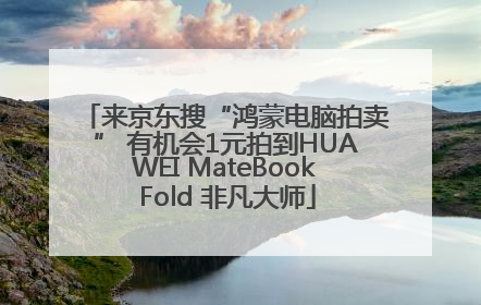 来京东搜“鸿蒙电脑拍卖” 有机会1元拍到HUAWEI MateBook Fold 非凡大师