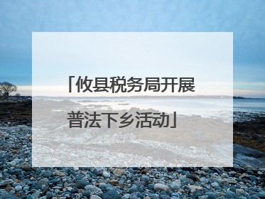 攸县税务局开展普法下乡活动