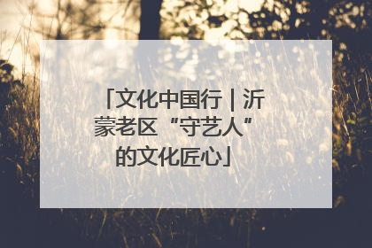 文化中国行｜沂蒙老区“守艺人”的文化匠心