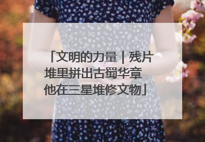 文明的力量｜残片堆里拼出古蜀华章 他在三星堆修文物