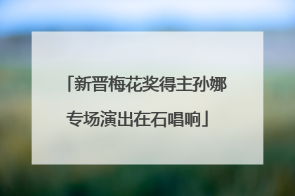 新晋梅花奖得主孙娜专场演出在石唱响