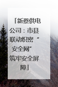 新蔡供电公司：市县联动织密“安全网” 筑牢安全屏障
