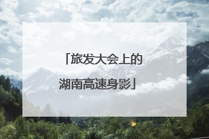 旅发大会上的湖南高速身影