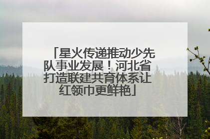 星火传递推动少先队事业发展！河北省打造联建共育体系让红领巾更鲜艳