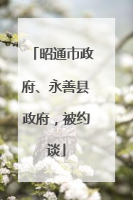 昭通市政府、永善县政府，被约谈