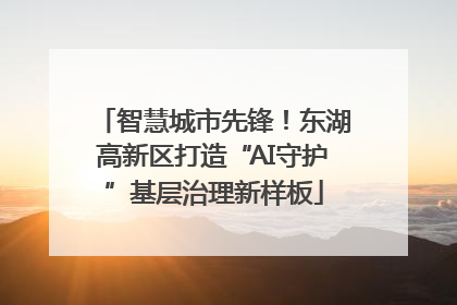智慧城市先锋！东湖高新区打造“AI守护”基层治理新样板