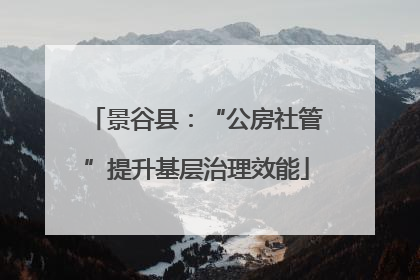 景谷县：“公房社管”提升基层治理效能