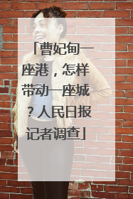曹妃甸一座港，怎样带动一座城？人民日报记者调查