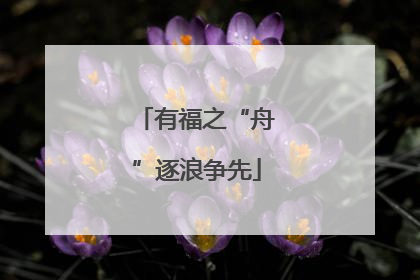 有福之“舟”逐浪争先