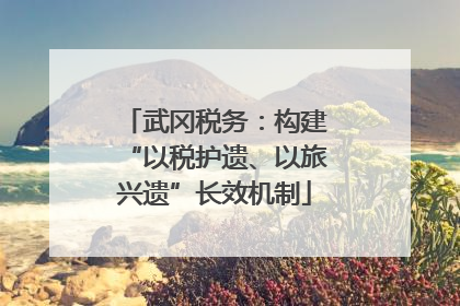 武冈税务：构建“以税护遗、以旅兴遗”长效机制