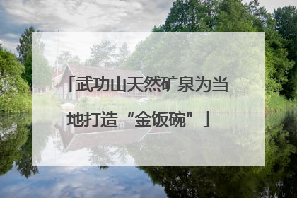 武功山天然矿泉为当地打造“金饭碗”