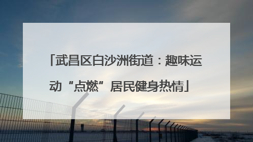 武昌区白沙洲街道：趣味运动“点燃”居民健身热情