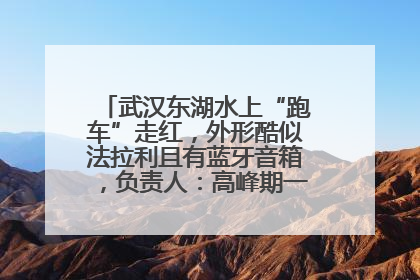 武汉东湖水上“跑车”走红，外形酷似法拉利且有蓝牙音箱，负责人：高峰期一两百人排队