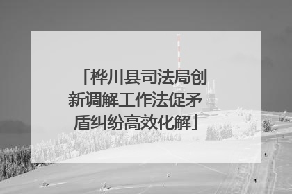 桦川县司法局创新调解工作法促矛盾纠纷高效化解