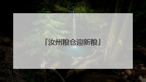 汝州粮仓迎新粮