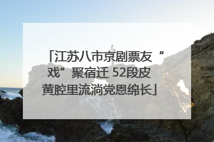 江苏八市京剧票友“戏”聚宿迁 52段皮黄腔里流淌党恩绵长