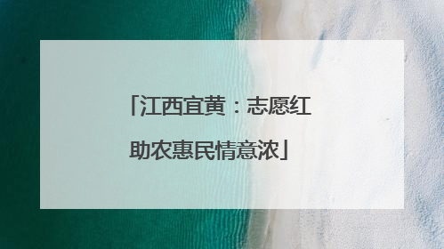 江西宜黄：志愿红助农惠民情意浓
