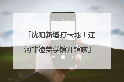沈阳新增打卡地！辽河非遗美学馆开馆啦