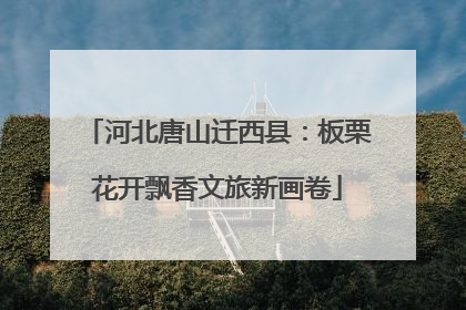 河北唐山迁西县：板栗花开飘香文旅新画卷