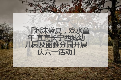 泡沫盛夏，戏水童年 宜宾长宁西城幼儿园及丽雅分园开展庆六一活动