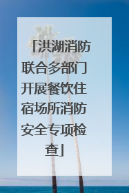 洪湖消防联合多部门开展餐饮住宿场所消防安全专项检查