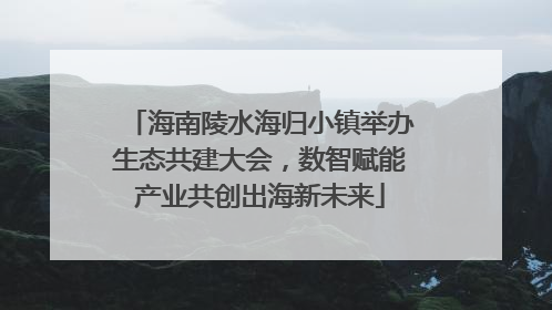 海南陵水海归小镇举办生态共建大会，数智赋能产业共创出海新未来