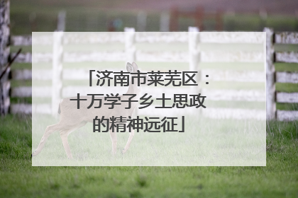 济南市莱芜区：十万学子乡土思政的精神远征