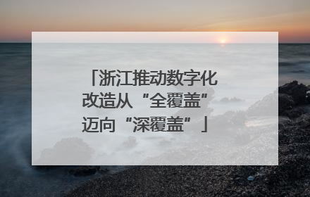浙江推动数字化改造从“全覆盖”迈向“深覆盖”