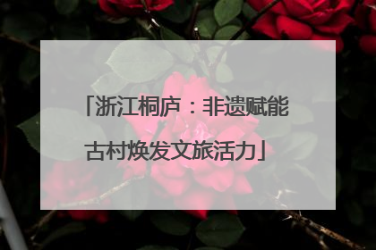 浙江桐庐：非遗赋能古村焕发文旅活力