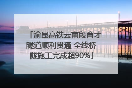 渝昆高铁云南段育才隧道顺利贯通 全线桥隧施工完成超90%