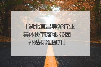 湖北宜昌导游行业集体协商落地 带团补贴标准提升