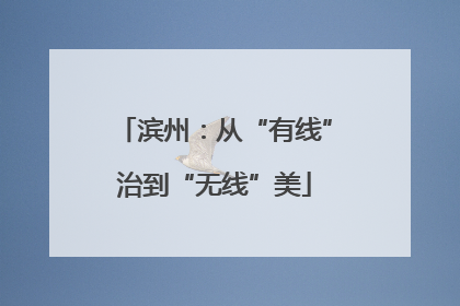 滨州：从“有线”治到“无线”美