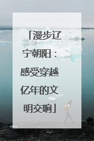 漫步辽宁朝阳：感受穿越亿年的文明交响