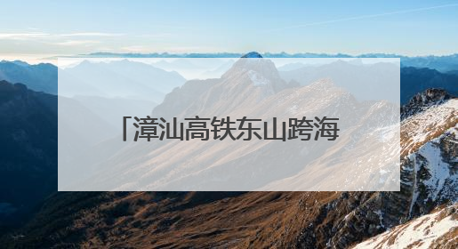 漳汕高铁东山跨海特大桥栈桥合龙