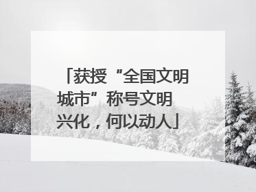 获授“全国文明城市”称号文明 兴化，何以动人