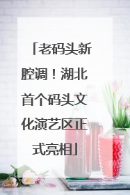 老码头新腔调！湖北首个码头文化演艺区正式亮相