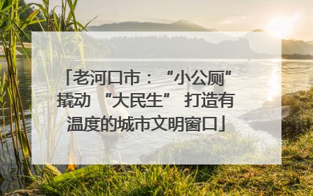 老河口市：“小公厕” 撬动 “大民生” 打造有温度的城市文明窗口