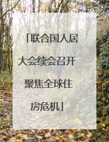 联合国人居大会续会召开 聚焦全球住房危机