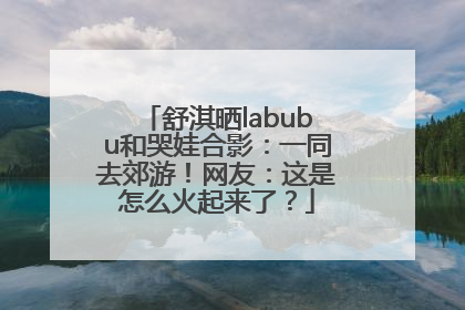 舒淇晒labubu和哭娃合影：一同去郊游！网友：这是怎么火起来了？