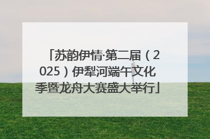 苏韵伊情·第二届（2025）伊犁河端午文化季暨龙舟大赛盛大举行