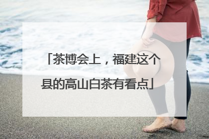 茶博会上，福建这个县的高山白茶有看点