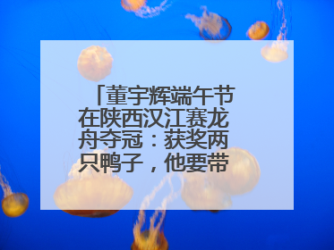 董宇辉端午节在陕西汉江赛龙舟夺冠：获奖两只鸭子，他要带回北京养着