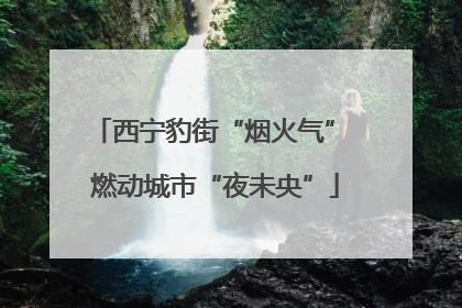 西宁豹街“烟火气” 燃动城市“夜未央”