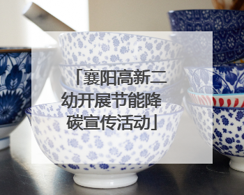 襄阳高新二幼开展节能降碳宣传活动